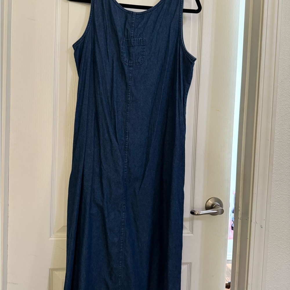 Vintage Denim Sleeveless Dress